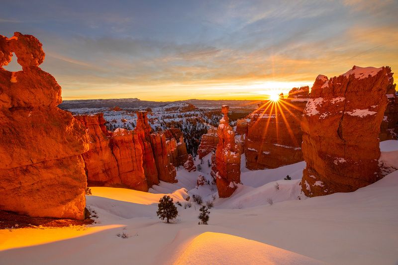 usa, national park, utah, landscape, winter Bryce Canyon National Parkphoto preview
