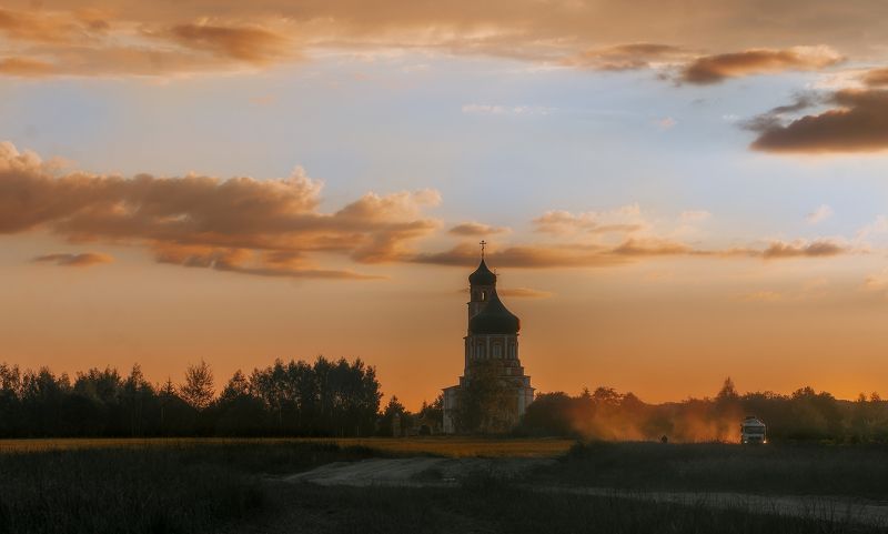 закат на поле photo preview