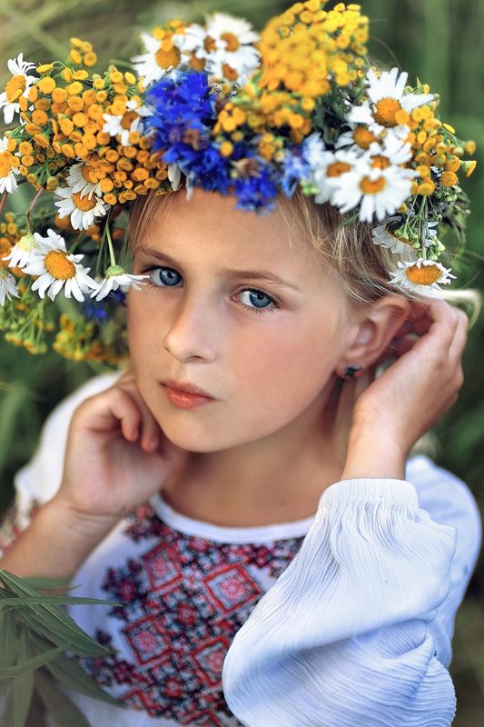 беларусь,полевые цветы,девочка ,венок из ромашек,белоруска,ирина горюкина Беларусь фото превью