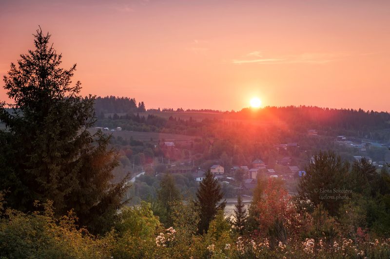 вечер, закат, пейзаж Летний вечерphoto preview