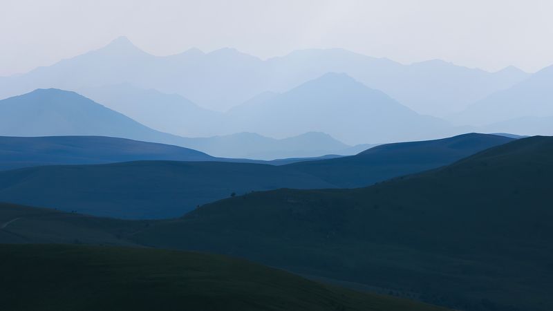 кавказ, кчр, кбр, приэльбрусье, джылы-суу, природа, горы, Слоёный пейзажphoto preview