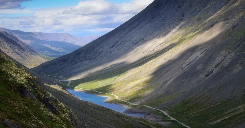 кукисвумчорр, хибины, Поачвумчорр, кировск, кольский, озеро Длинное Перевал Кукисвумчорр. Озеро Длинноеphoto preview
