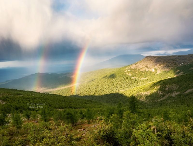 горы, природа. лето, радуга Конжакphoto preview