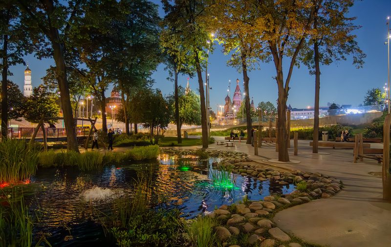 москва, кремль, зарядье, вечер, пруд Московский вечер IIIphoto preview