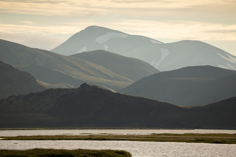 mountains,interior,highlands,iceland,haze,landscape, Layersphoto preview