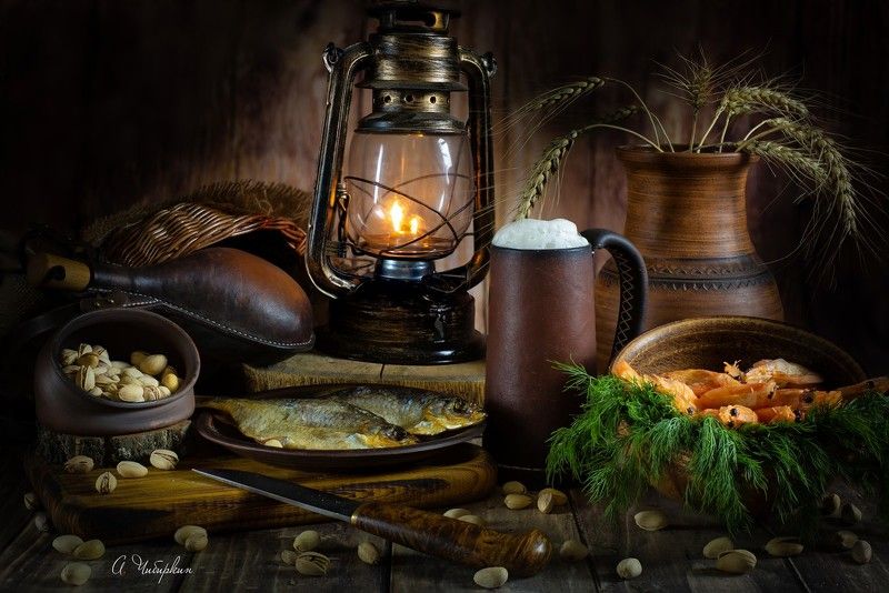 натюрморт, пиво, вобла, вечер, Вечер выходного дняphoto preview