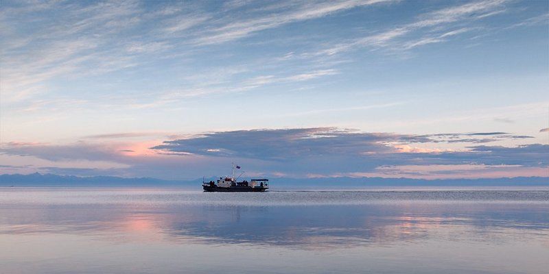 байкал, хамар-дабан, катер, закат, 2009 - фото превью