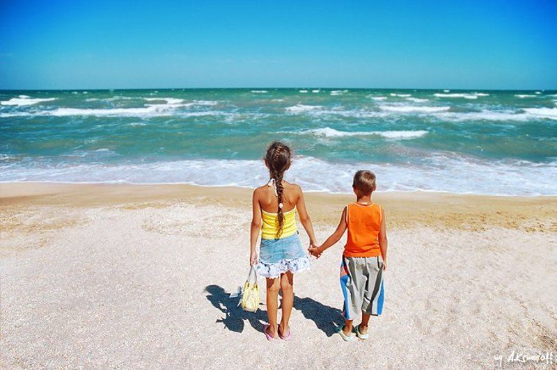 дети, море, песок, небо ты ещё не видел моря?...photo preview