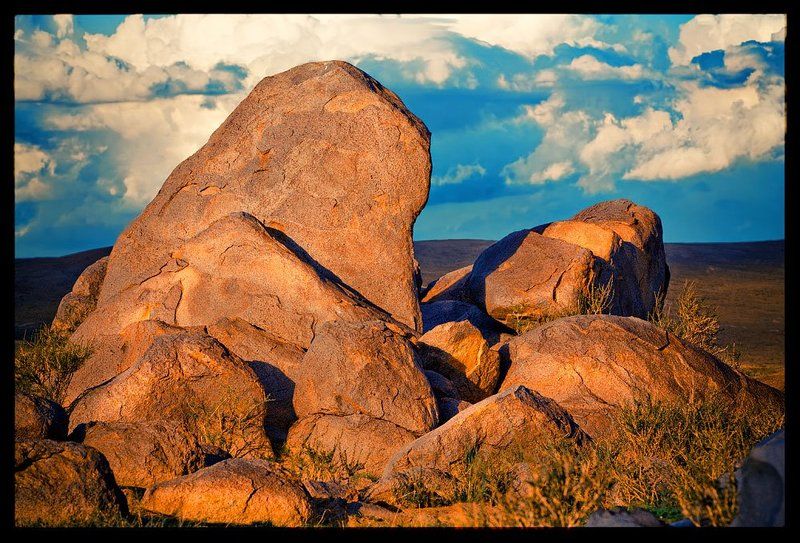 камни, монголия, закат каменные душиphoto preview