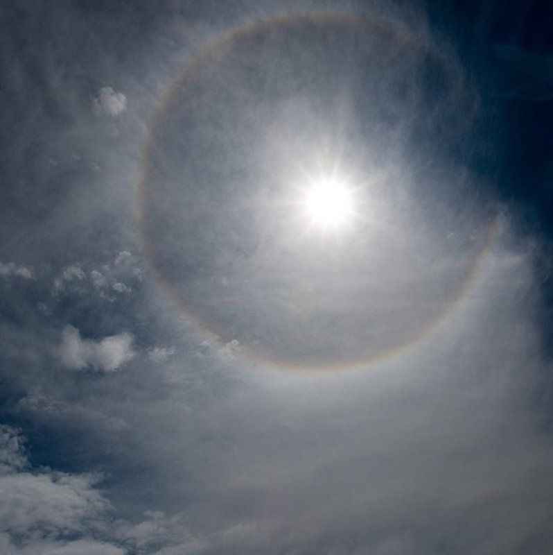 бурятия, гало, село галтай Гало над Галтайphoto preview