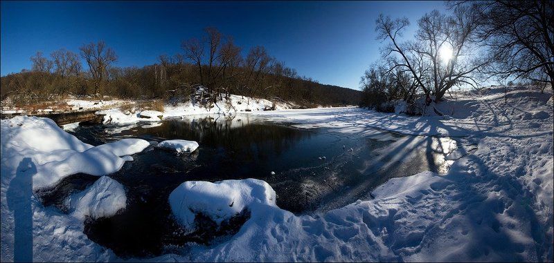 московская область, луховицкий район, река осетр, берхино, зима Морозная свежестьphoto preview