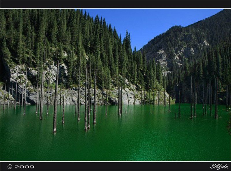 природа, озеро, горы Озеро Каинды.photo preview