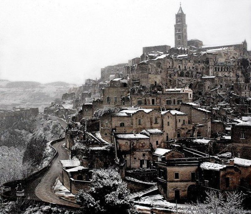 матера, , италия, юг, зима Матераphoto preview