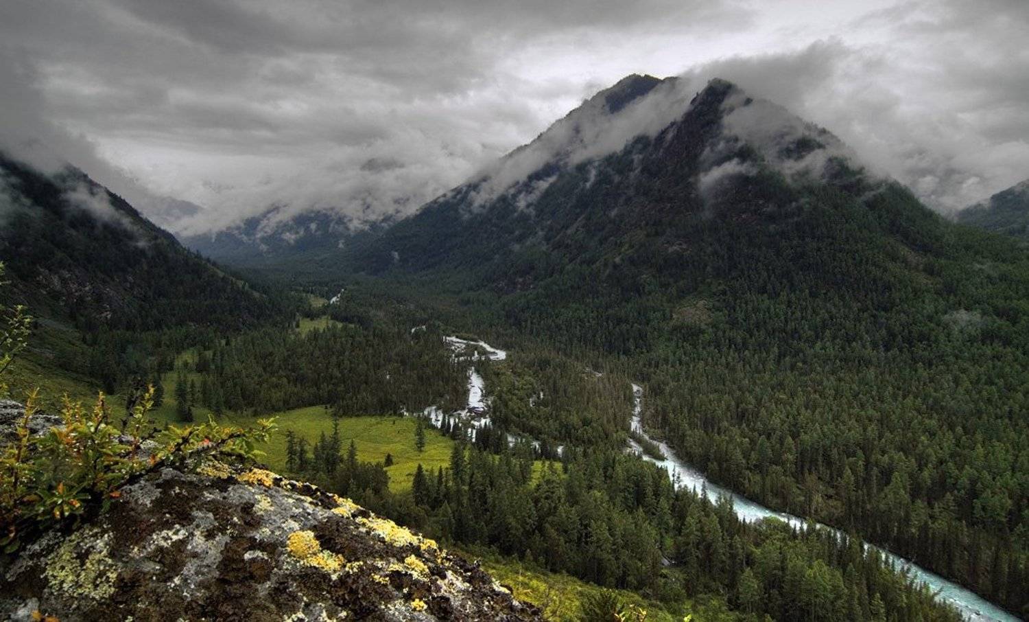 Долина реки Кучерла. Автор: Алексей горы , реки , облака, Алексей