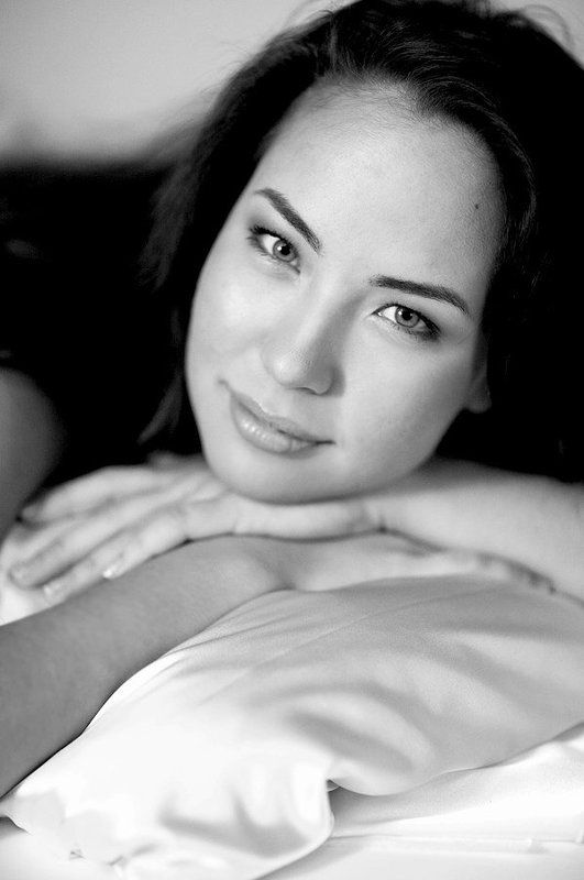 утренний, портрет, девушка, чб Утренний портретphoto preview