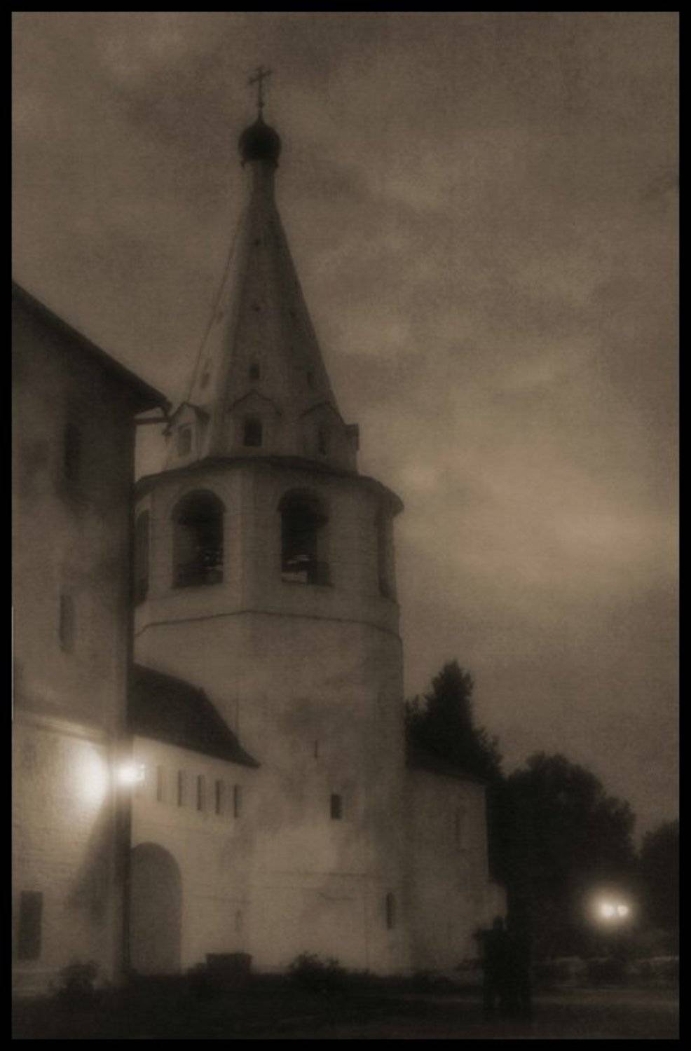 Ночь в Суздале I. Автор: Александр Абалихин ночь, суздаль, стилизация, ретро, Александр Абалихин