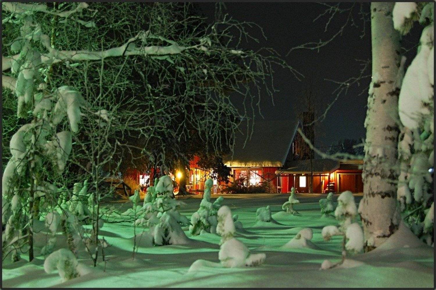 Домик гномов. Автор: Елена зима, , , снег, , , лапландия, , , швеция, , , сказка, , , иней, Елена