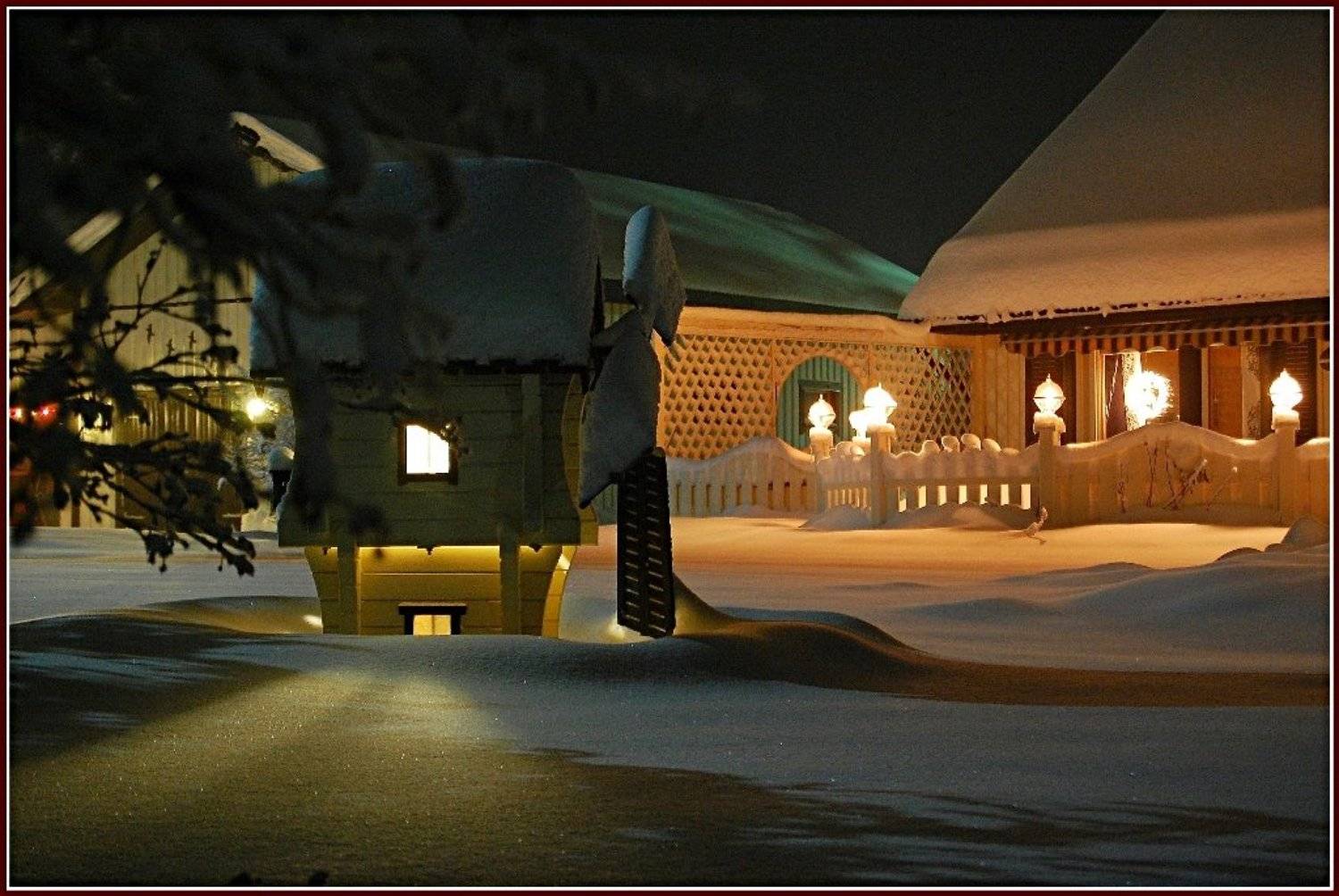 Домик для пластилиновой вороны. Автор: Елена зима, , , снег, , , лапландия, , , швеция, , , сказка, , , иней, Елена