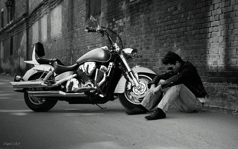 depeche, mode, мужчина, мотоцикл, настроение Enjoy The Silence фото превью