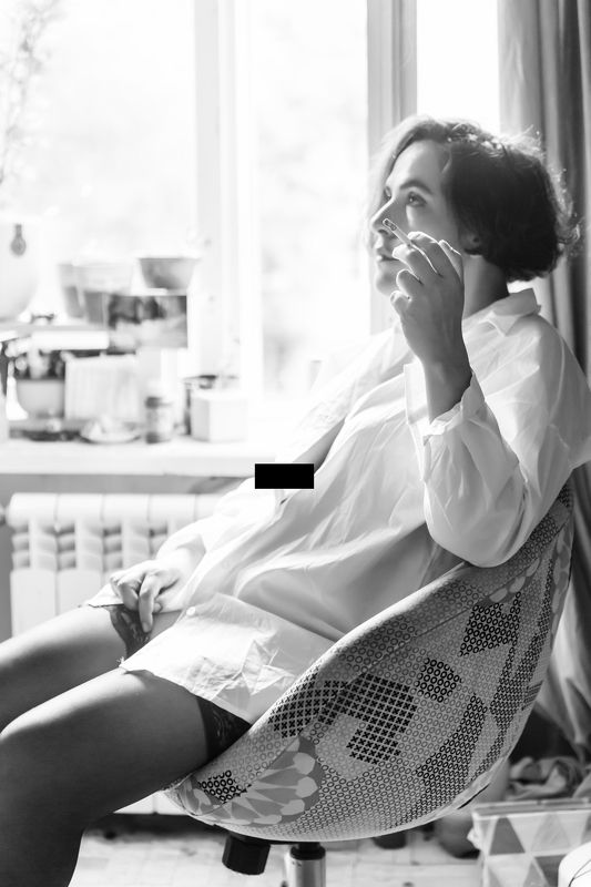 portrait, woman portrait, portrature, bw, bnw, black and white, people,monochrome, портрет, женский портрет, женщина, чб, черно-белый портрет, черно-белая фотография, чулки, ню, nude, stockings, ***photo preview