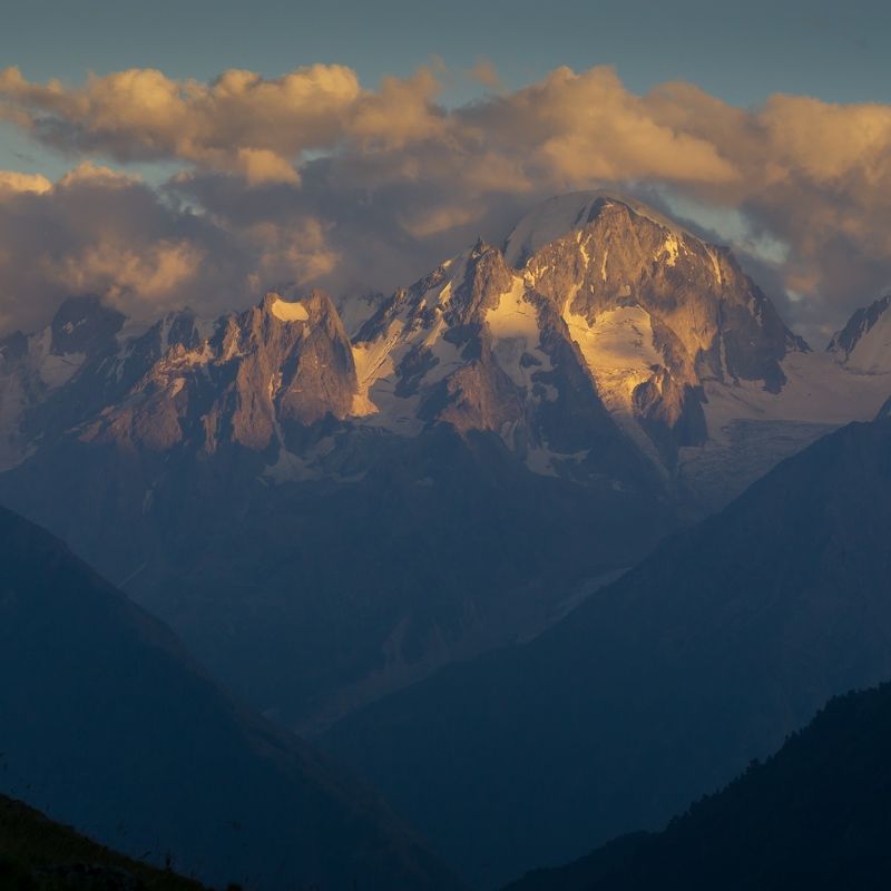 приэльбрусье, кашкаташ, ирикчат, закат, кбр Закатная Уллукараphoto preview