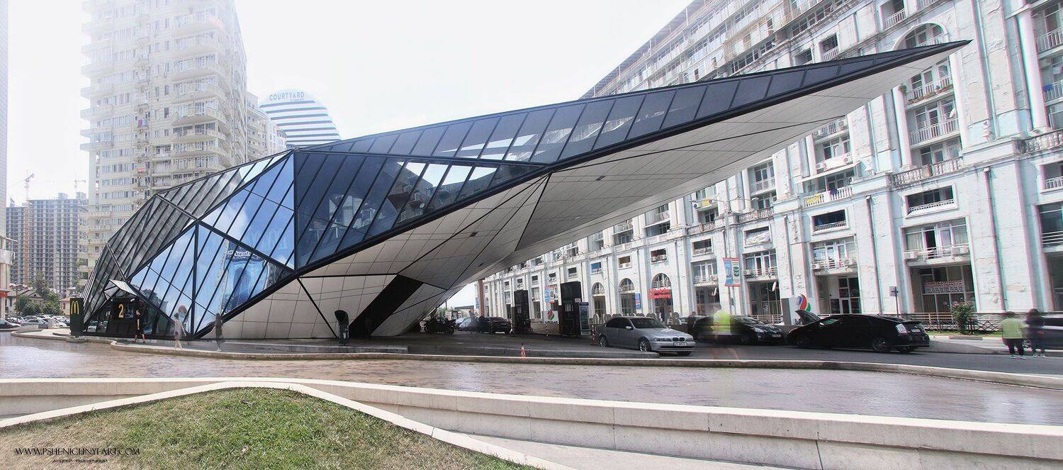 Стрела. Автор: Пшеничный Андрей архитектура, городской пейзаж, батуми, параметрическая архитектура, консоль, минимализм, современные здания, Пшеничный Андрей