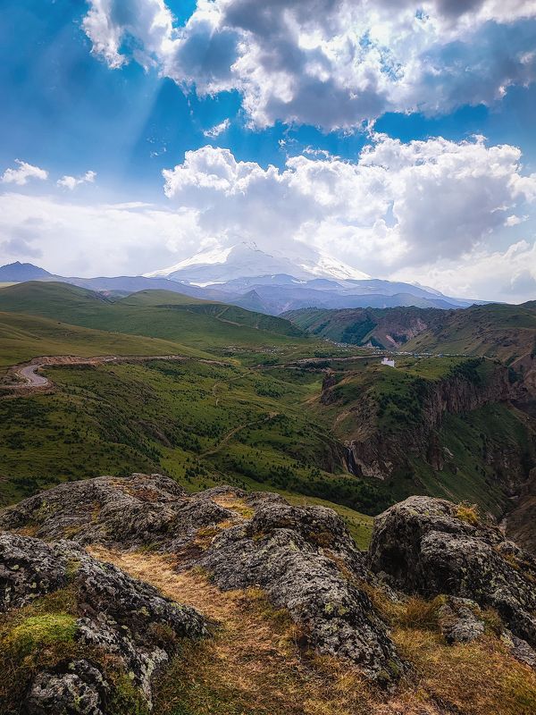 пейзаж, Эльбрус, вулкан Затихший великанphoto preview