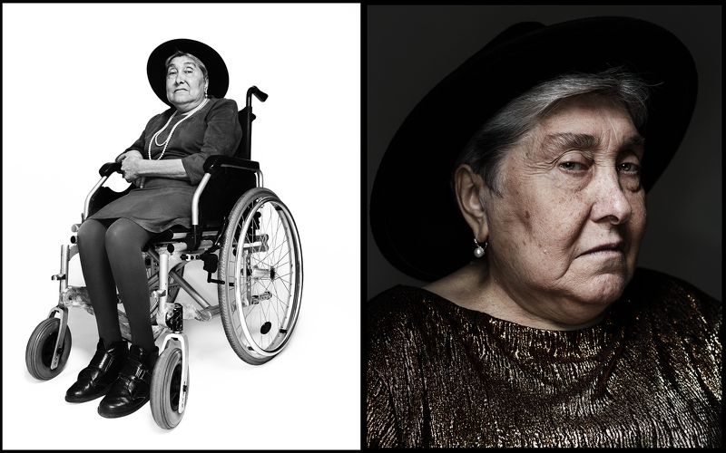 женщина в инвалидном креслеphoto preview