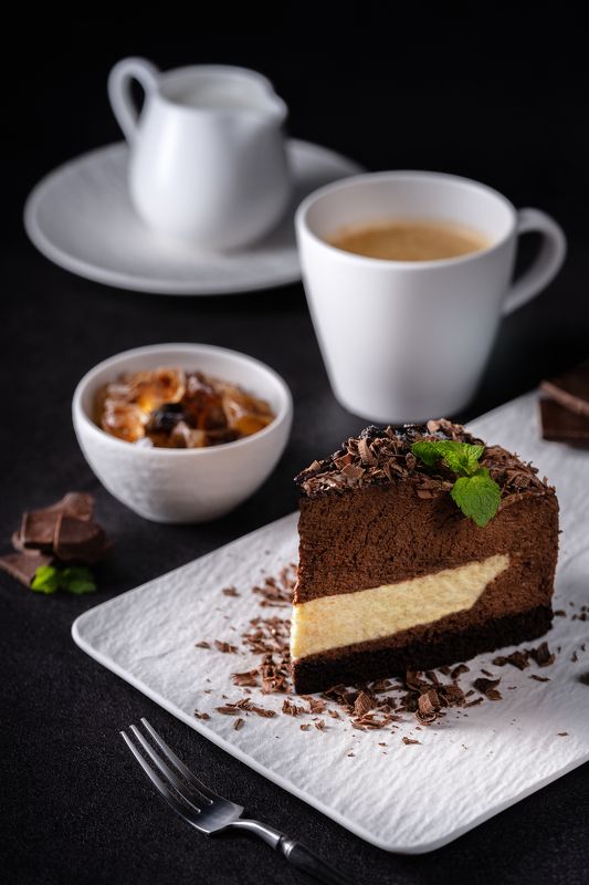 торт, десерт, шоколад, кофе, фудфото, фудфотография ㅤphoto preview