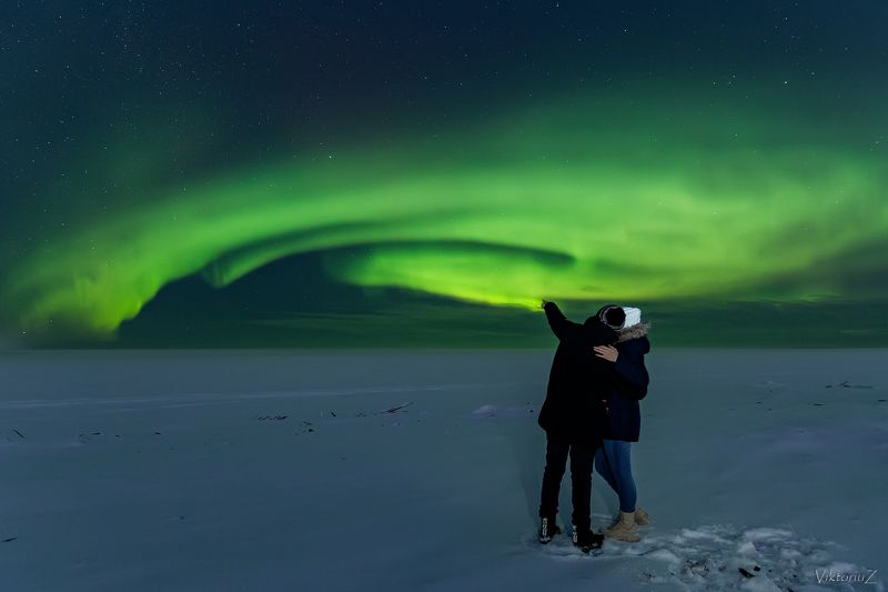 северное сияние, полярное сияние, заполярье, aurora borealis, polar lights Видишь ту звезду?photo preview