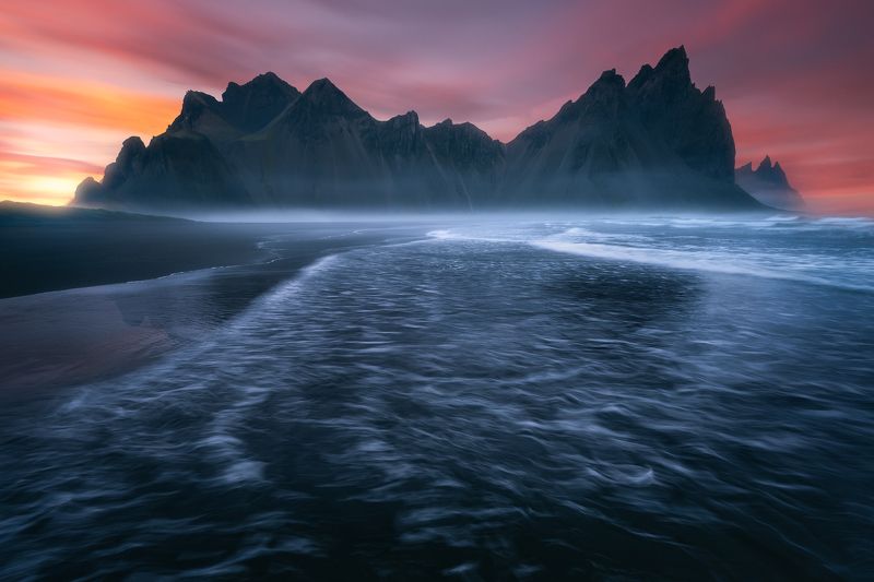 Iceland, Vestrahorn, Moody Colors of Vestrahornphoto preview
