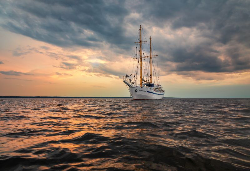 Двухмачтовая, шхуна, Юный Балтиец. Двухмачтовая шхуна - Юный Балтиец. фото превью