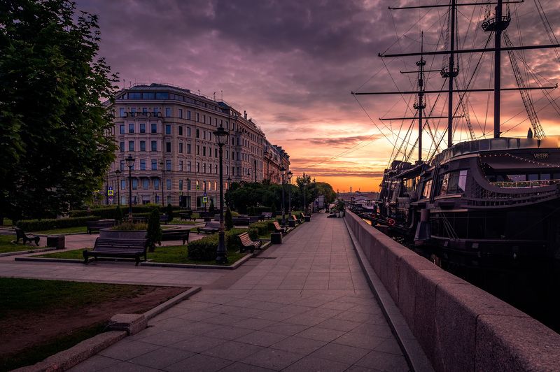 городской пейзаж, архитектура, Санкт-Петербург Мытнинская набережная, Санкт-Петербургphoto preview