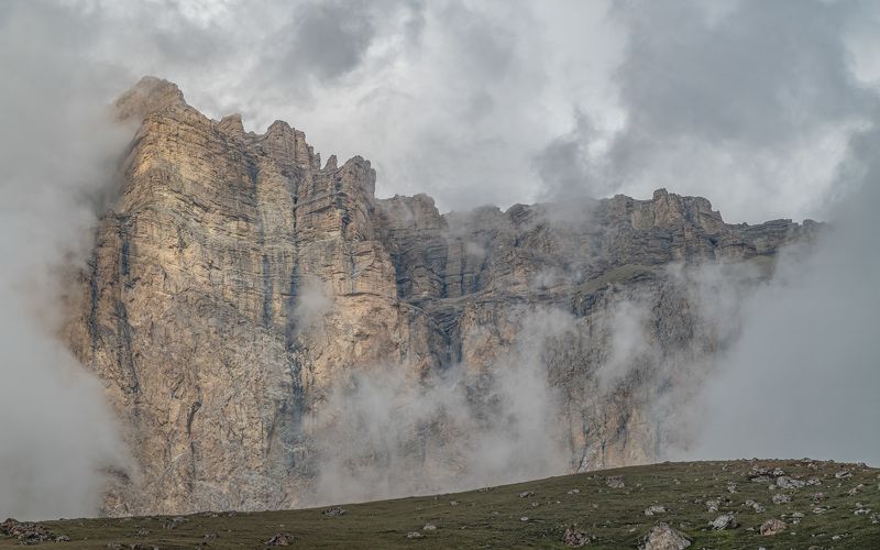 пейзаж, кабардино-балкария, скалы Скальные замки верховьев Чегемаphoto preview