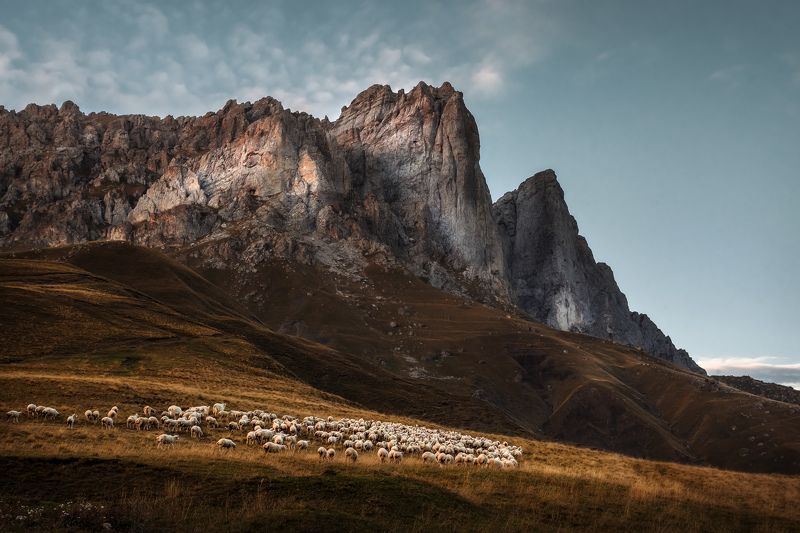 ингушетия, горы, закат,  кавказ  фото превью