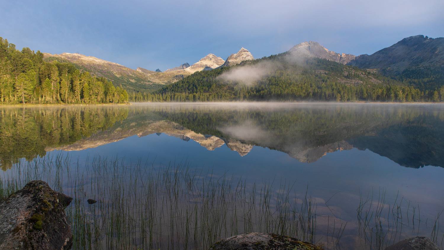 ергаки, озеро, август, безрыбное, утро, Юрий Мальцев