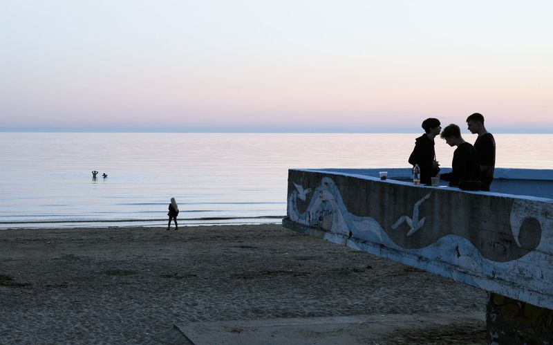 уличная фотография, streetphotography, северодвинск, ягры, пляж, белое море, белая ночь, Белое море, белая ночьphoto preview