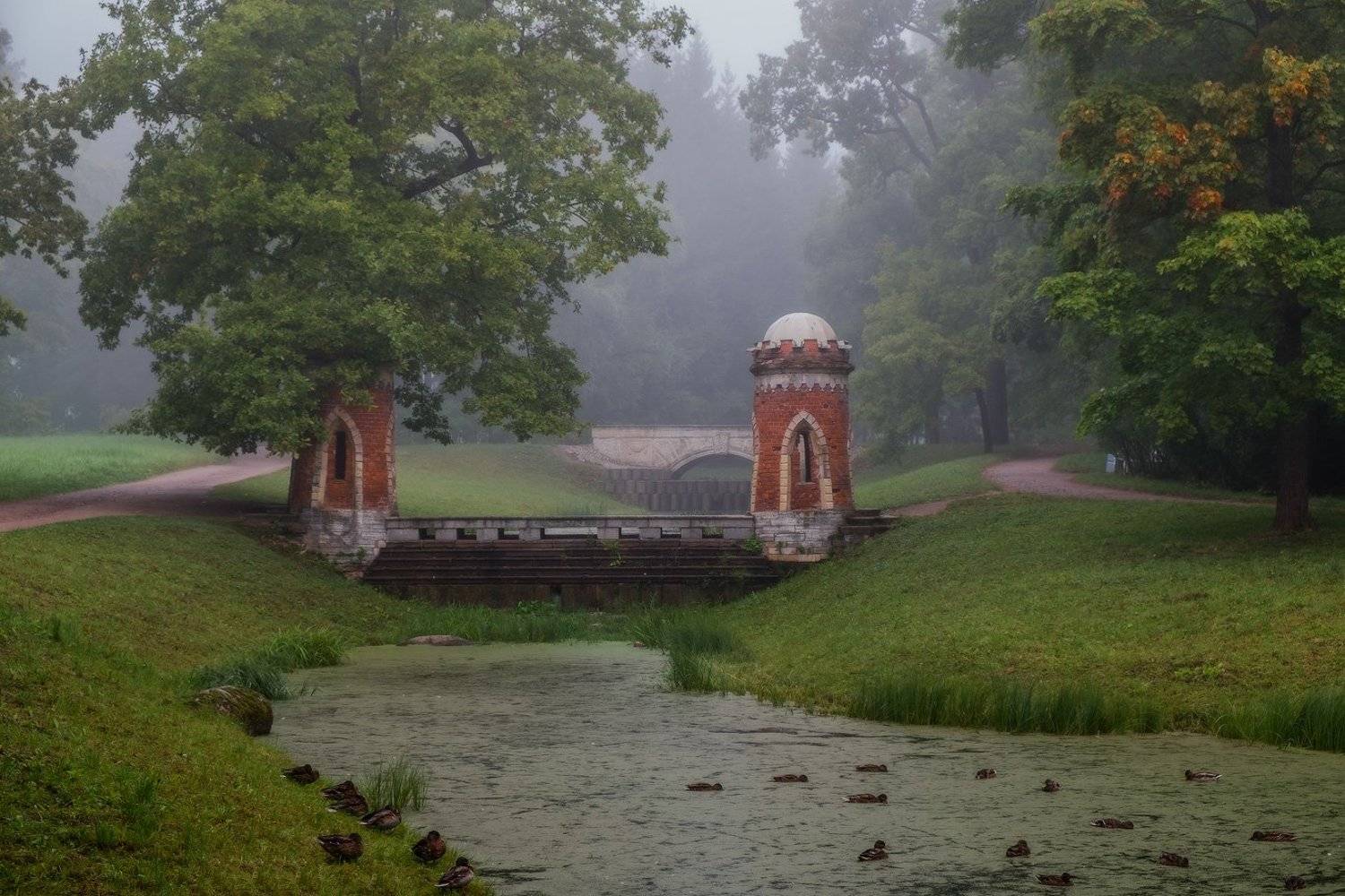 про то, как начинается Осень.... Автор: Илья Штром пушкин, царское, село, осень, александровский, екатерининский, парк, Илья Штром