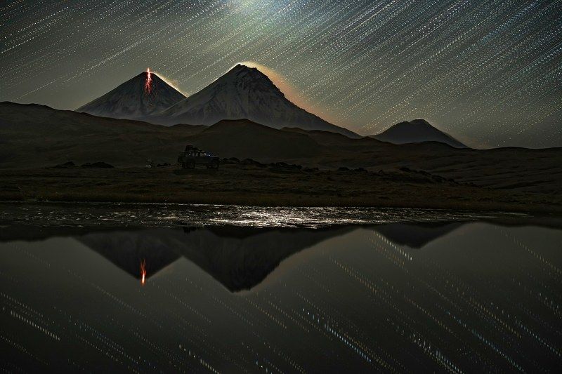 камчатка, вулканы, пейзаж, извержение Извержение вулкана Ключевская сопкаphoto preview