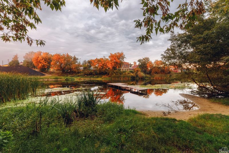 моршанск, цна, осень Река Цна фото превью