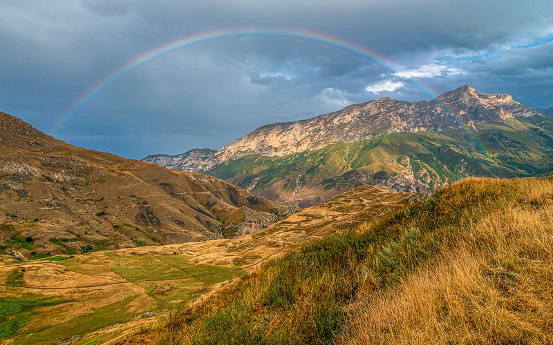 кабардино-балкария, безенги, радуга Радуга на ущельем Безенгиphoto preview