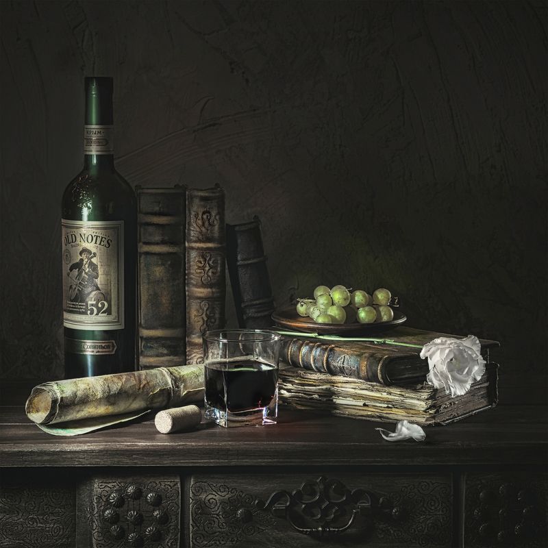 книги,тень,ретро,вино,вечер *****photo preview