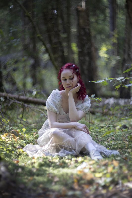 Нимфа, девушка, лес Лесная нимфаphoto preview
