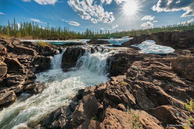 водопад, уютный, плато путораны, яктали, наледи, натёчный лёд, владимир коваль Водопад Уютныйphoto preview