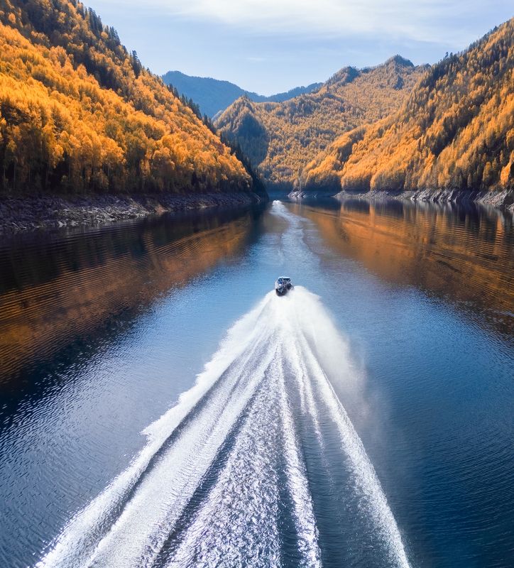 хакасия, саяны, джойка, осень, сшгэс залив Джойская Сосновкаphoto preview