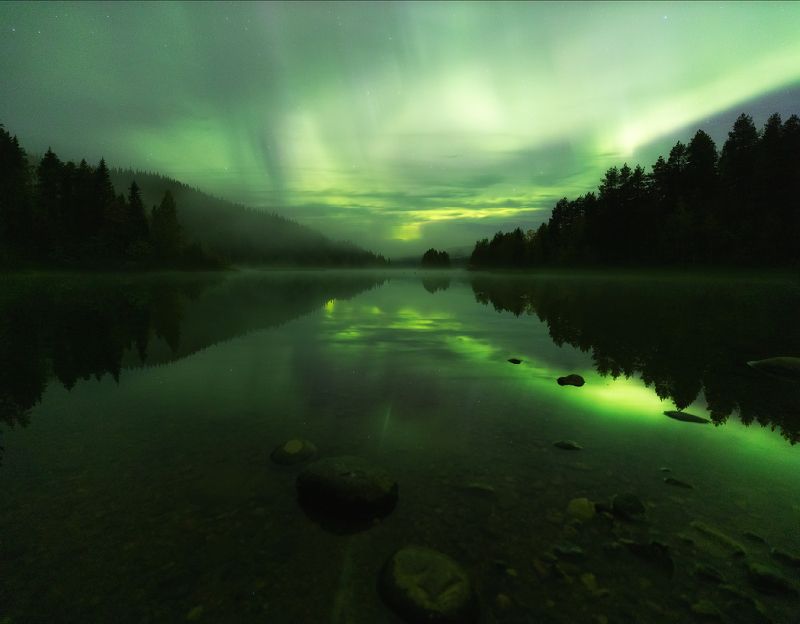 карелия, паанаярви, северное сияние, осень Ночь в Паанаярвиphoto preview