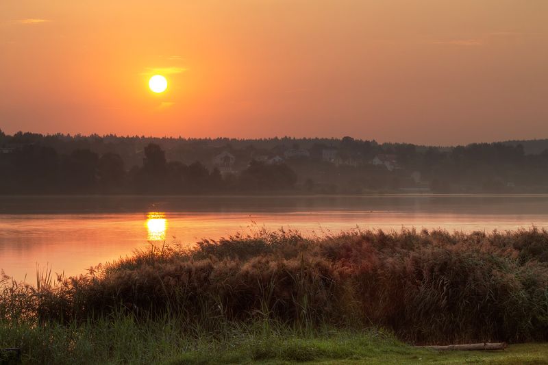 рассвет, солнце, озеро, Рассвет у озераphoto preview