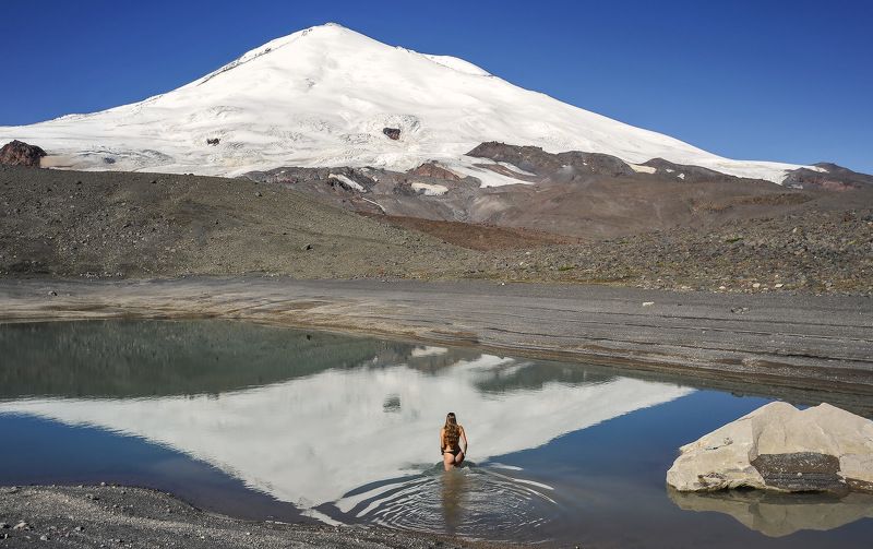 эльбрус, бирджалы, озеро в котором отражается эльбрус, горное озеро, озеро бирджалы, Горное озеро...photo preview