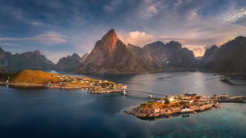 lofoten, islands, norway, sunrise Islandsphoto preview