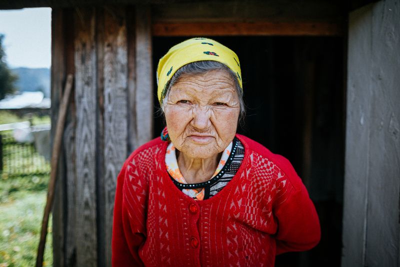 шорцы, деревня, тайга, одиночество, бабушка, портрет ***photo preview